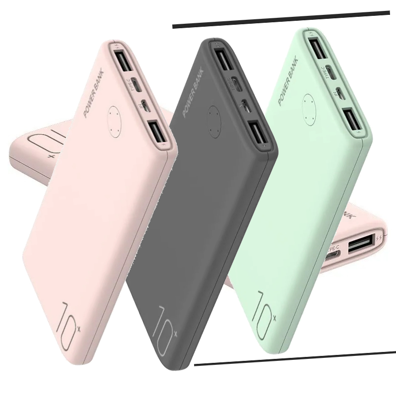 Power Bank Slim - iPhone Samsung Xiaomi Telefonlar için 10000mAh