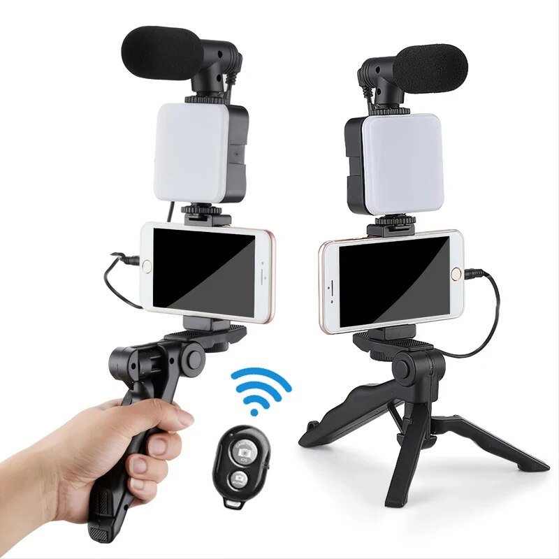 Youtube Phone Accessories - Akıllı Telefon Vlog Kiti Tripod Telefon