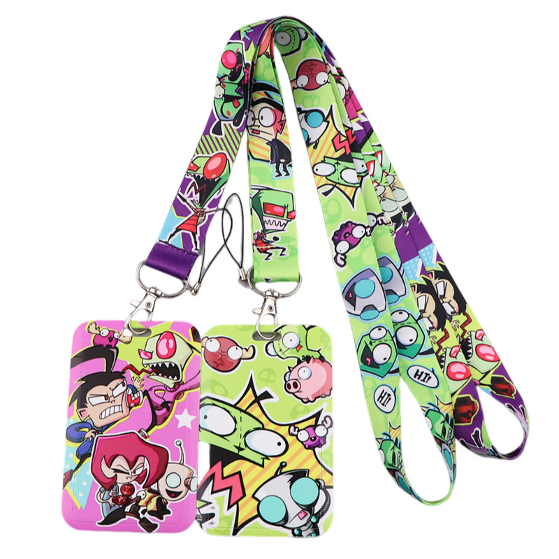 Neck Hanging Phone Holder - Alien Invader Zim Boyun Askısı Kordon
