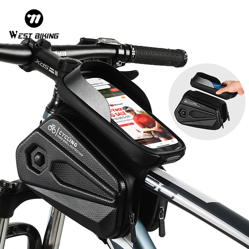 Youtube Phone Accessories - WEST BIKING Bisiklet Üst Boru Çantası