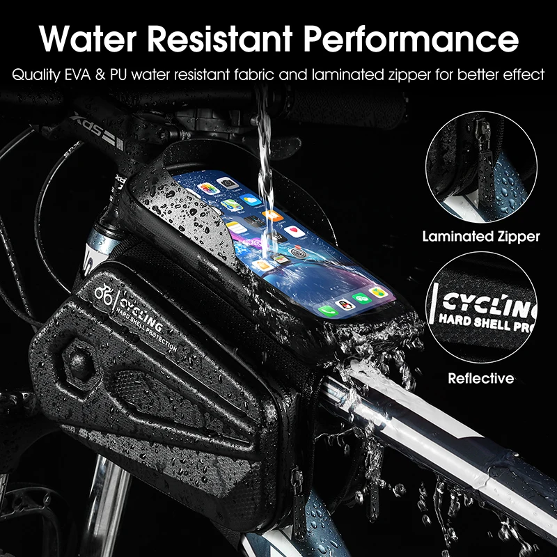 Youtube Phone Accessories - WEST BIKING Bisiklet Çantası Ön Çerçeve