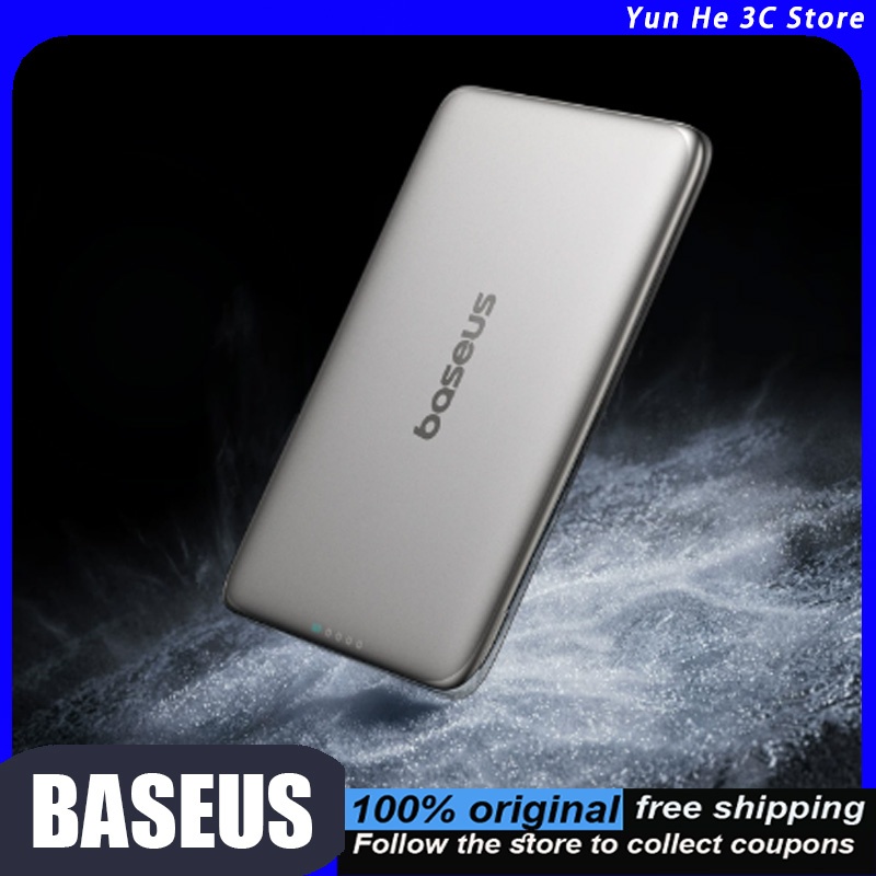 Power Bank Slim - Baseus Manyetik Kablosuz Powerbank Ultra İnce