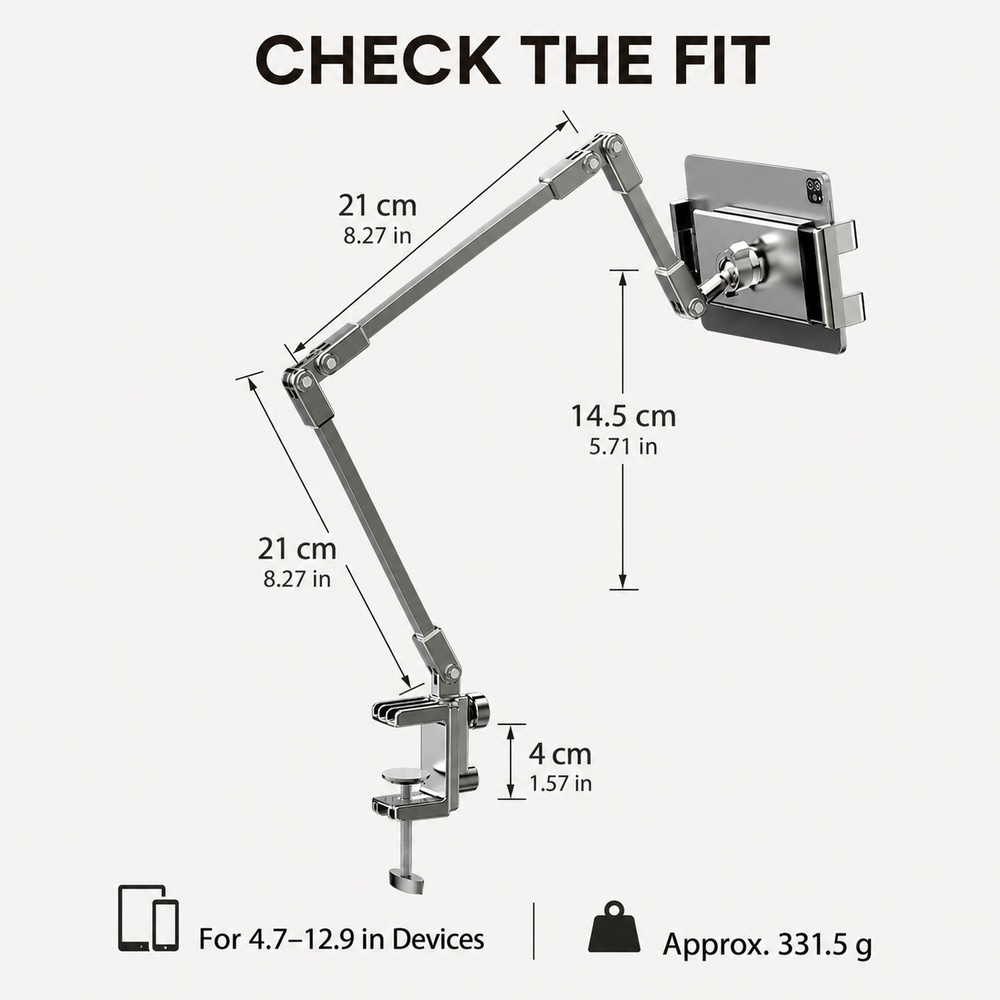 4.7-12.9 İnç Telefon ve Tablet - Desk Phone Stand incelemesi ve fiyatı
