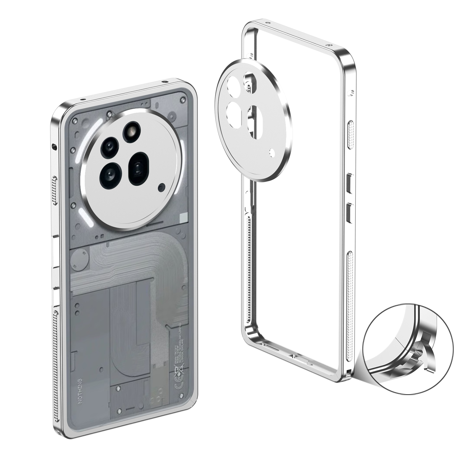 Lüks Tampon Kılıf Hiçbir Şey T - Phone Accessories Nothing incelemesi ve fiyatı