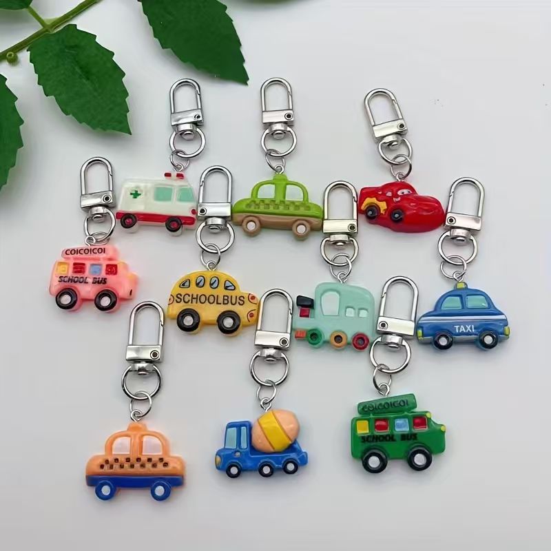 10 adet reçine karikatür araba - Phone Accessories Are incelemesi ve fiyatı